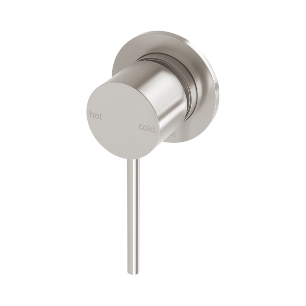 Vivid Slimline SwitchMix Shower / Wall Mixer 60mm Backplate Brushed Nickel
