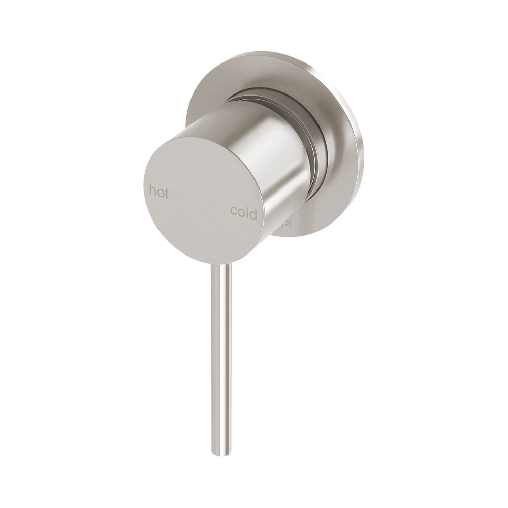 Vivid Slimline SwitchMix Shower / Wall Mixer 60mm Backplate Brushed Nickel