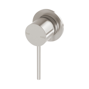 Vivid Slimline SwitchMix Shower / Wall Mixer 60mm Backplate Brushed Nickel - Brushed Nickel