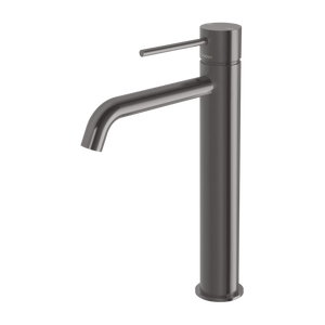 Vivid Slimline Vessel Mixer Curved Outlet Brushed Carbon - Brushed Gunmetal