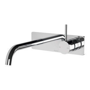 Vivid Slimline Up Basin / Bath Wall Mixer Set Chrome - Chrome