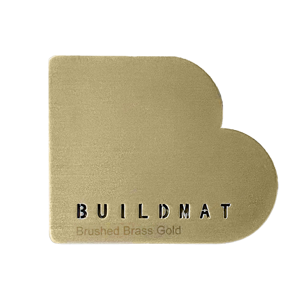 Tapware Colour Sample Brushed Brass Gold