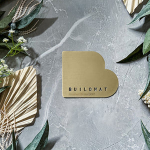 Tapware Colour Sample Brushed Brass Gold - Brushed Brass Gold