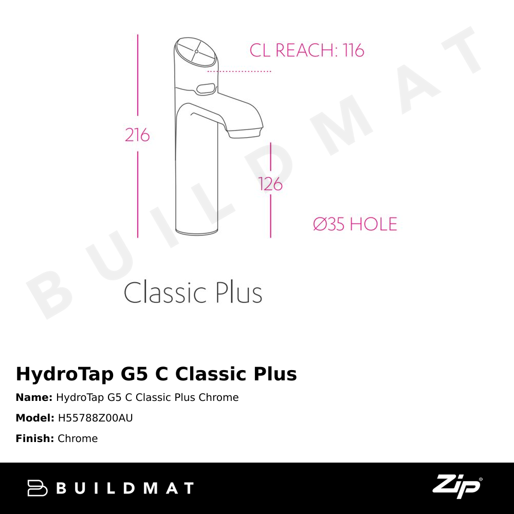 HydroTap G5 C Classic Plus Chrome