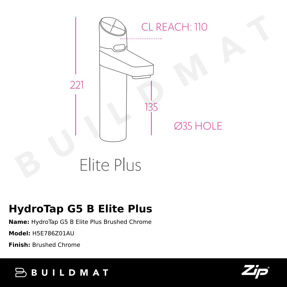 HydroTap G5 B Elite Plus Brushed Chrome