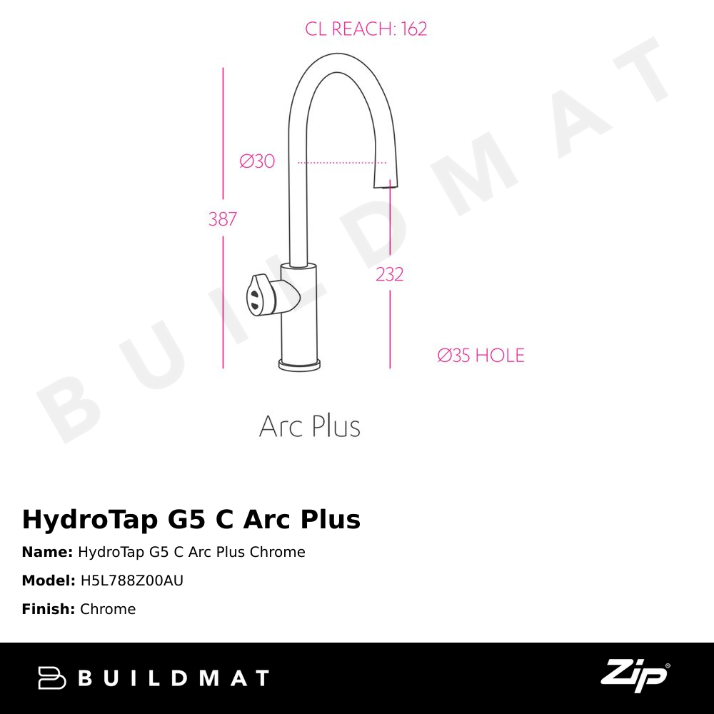 HydroTap G5 C Arc Plus Chrome