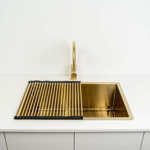 Zander Brass Gold Roll Mat - Brushed Brass Gold