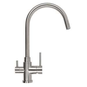 Fleta Brushed Stainless Steel 3 Way Filter Water Tap - Brushed Stainless Steel