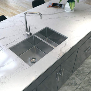 Clifford 725x450 Single & 1/4 Bowl Sink - Brushed Stainless Steel