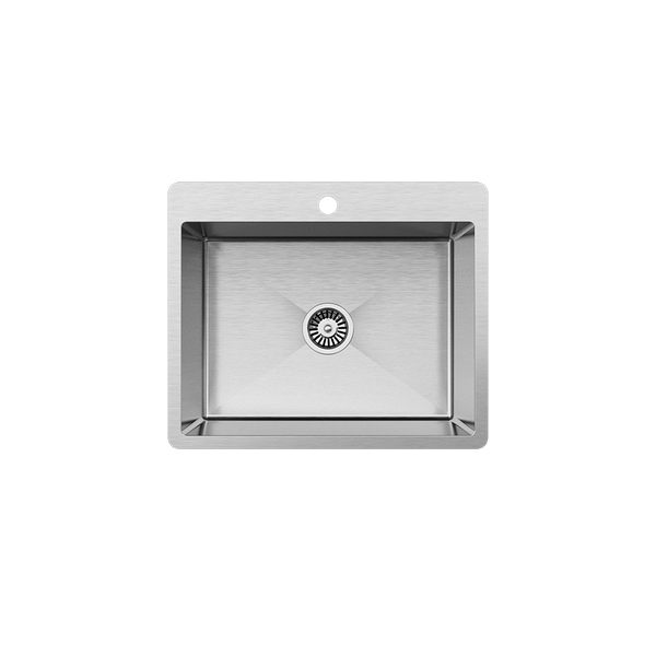 River 600x500 Medium Single Bowl Tap Landing Sink