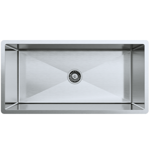 Seville 900x450 XXLarge Single Bowl Sink - Brushed Stainless Steel