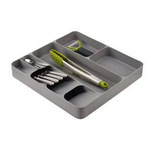 DrawerStore Cutlery, Utensil and Gadget Organiser - Grey