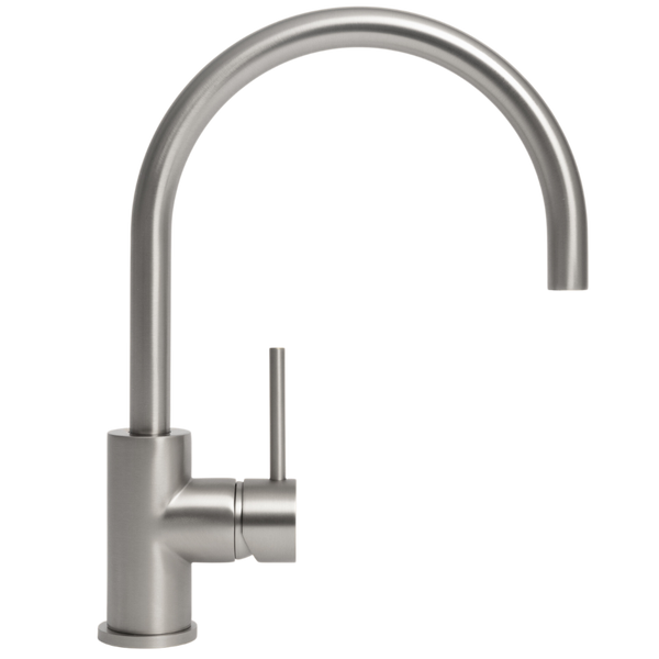 Ashanti Brushed Nickel Gooseneck Mixer
