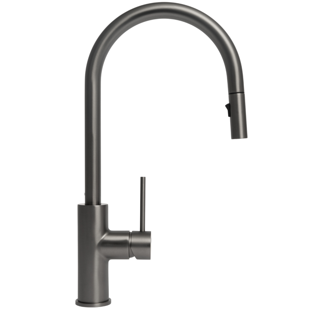 Mira Brushed Gunmetal Pull Out Mixer