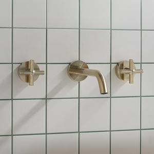 Vivid Slimline Plus Wall Top Assemblies Brushed Gold Lead Free - Brushed Gold