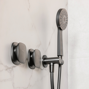 Nuage Shower / Wall Mixer Brushed Carbon - Brushed Gunmetal