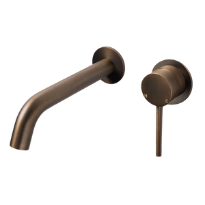 Mira Vintage Antique Brass Wall Mixer and Spout - Default Title