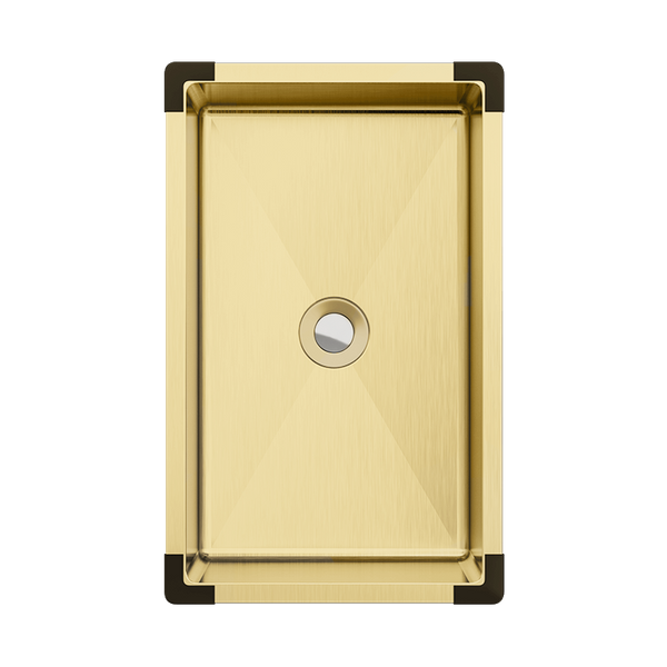 Piper Portable Mini Sink Brushed Brass Gold
