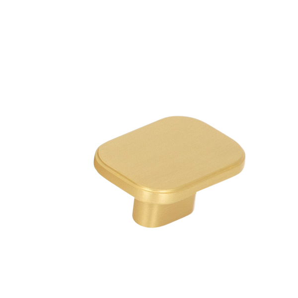 Momo Aspen Solid Brass Knob 40mm Brushed Satin Brass