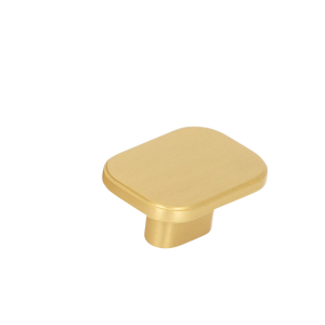 Momo Aspen Solid Brass Knob 40mm Brushed Satin Brass - Brushed Satin Brass