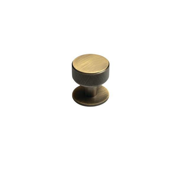 Momo Belgravia Solid Brass Round Knob 35mm Dark Brushed Brass