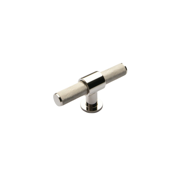 Momo Belgravia Solid Brass T Knob 82mm Polished Nickel