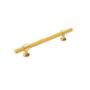 Momo Belgravia Solid Brass Bar Pull 160mm Brushed Satin Brass - Brushed Satin Brass