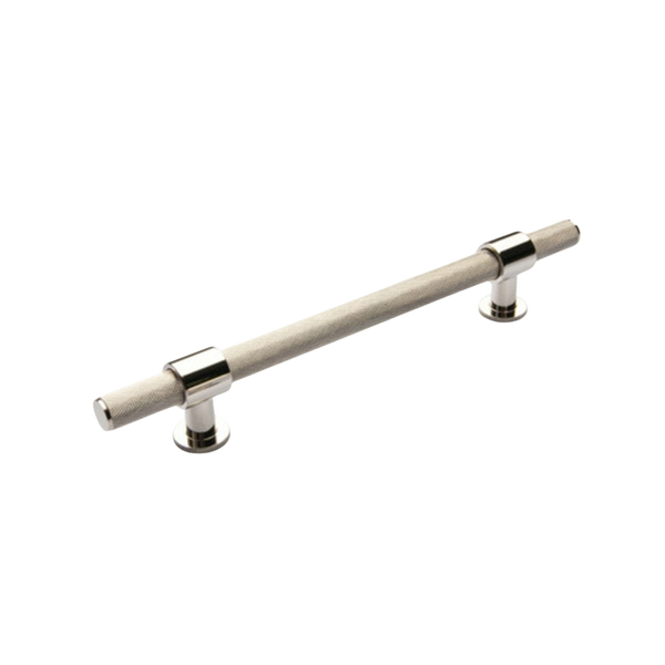 Momo Belgravia Solid Brass Bar Pull 160mm Polished Nickel