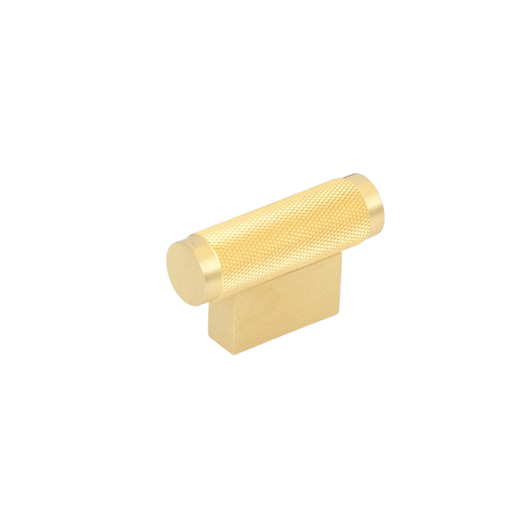 Momo Brighton Solid Brass T Knob 50mm Brushed Satin Brass