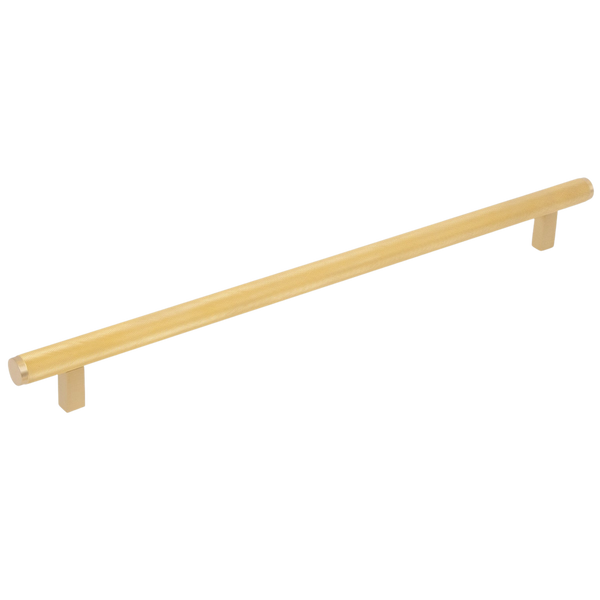 Momo Bellevue Solid Brass Knurled Appliance Pull 416mm Brushed Satin Brass