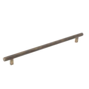 Momo Bellevue Solid Brass Knurled Appliance Pull 416mm Dark Brushed Brass - Dark Brushed Brass