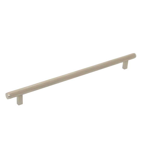 Momo Bellevue Solid Brass Knurled Appliance Pull 416mm Dull Brushed Nickel
