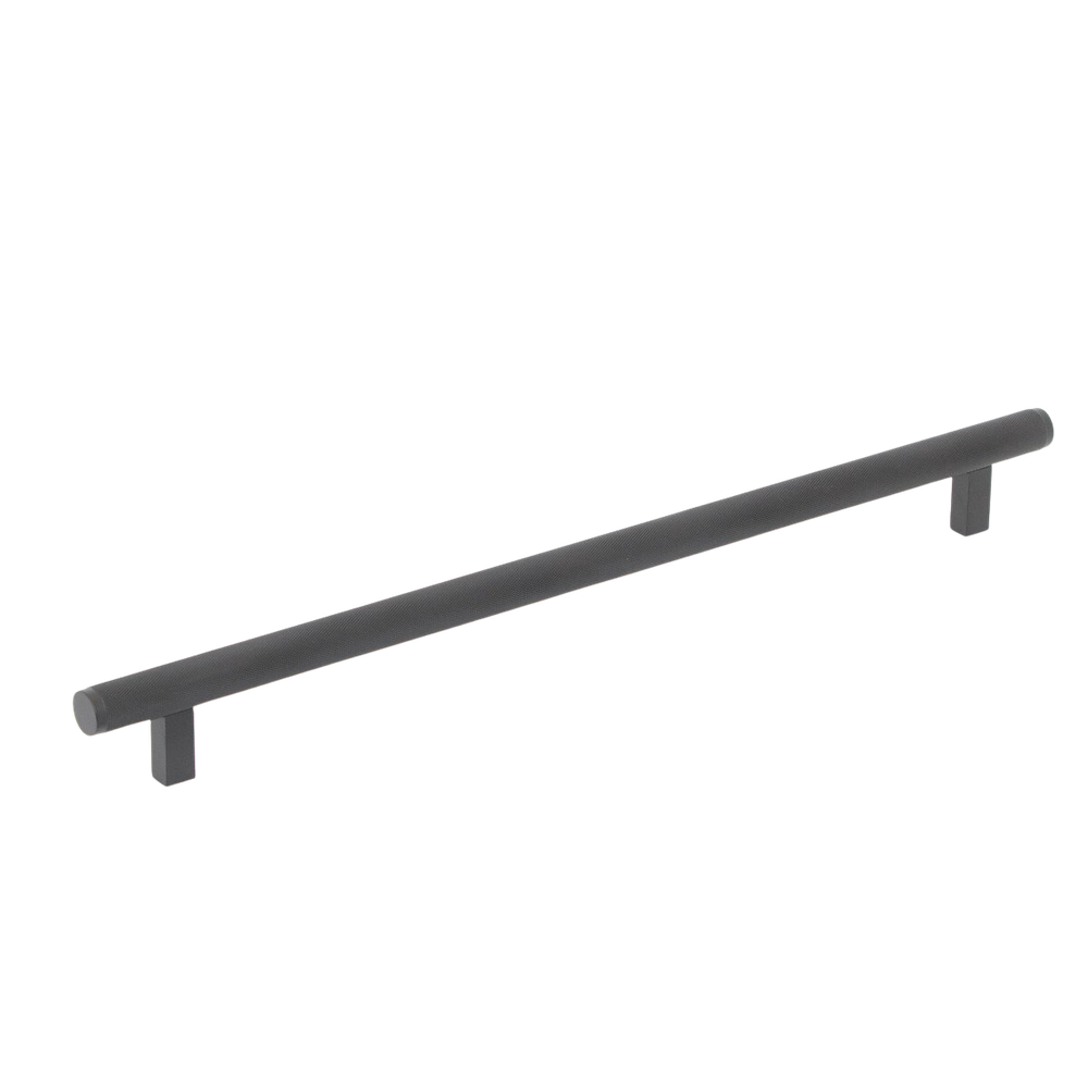 Momo Bellevue Solid Brass Knurled Appliance Pull 416mm Matte Black