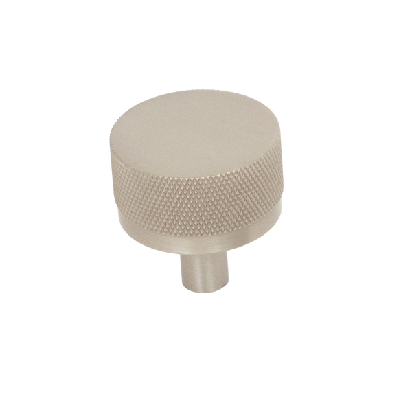 Momo Bellevue Solid Brass Knurled Knob 35mm Dull Brushed Nickel