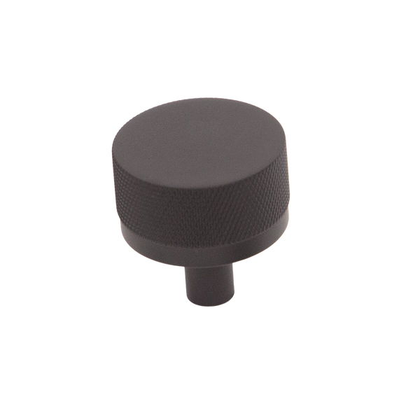 Momo Bellevue Solid Brass Knurled Knob 35mm Matte Black