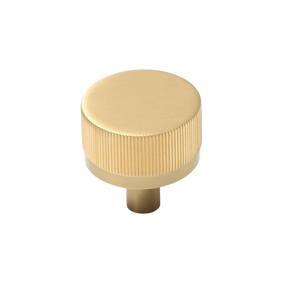 Momo Bellevue Solid Brass Lined Knob 35mm Brushed Satin Brass - Brushed Satin Brass