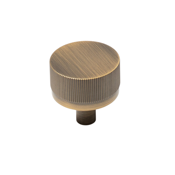 Momo Bellevue Solid Brass Lined Knob 35mm Dark Brushed Brass