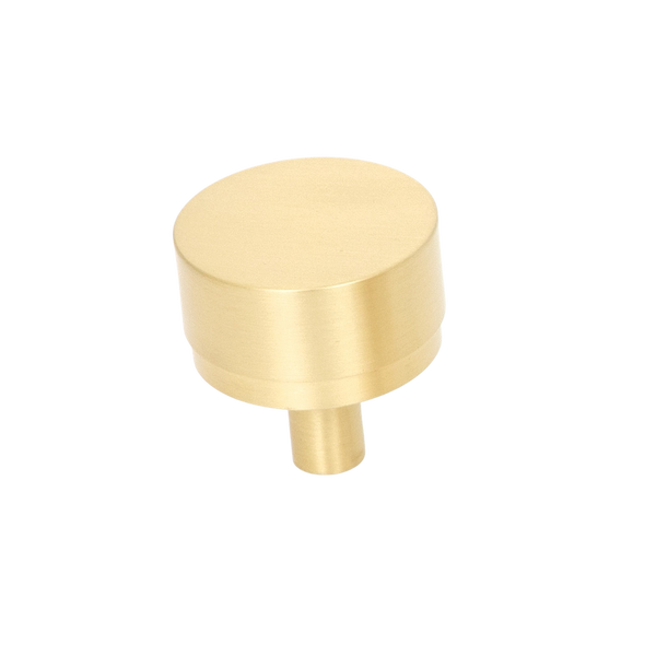 Momo Bellevue Solid Brass Plain Knob 35mm Brushed Satin Brass