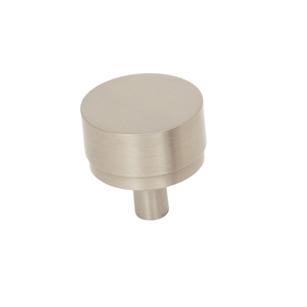 Momo Bellevue Solid Brass Plain Knob 35mm Dull Brushed Nickel