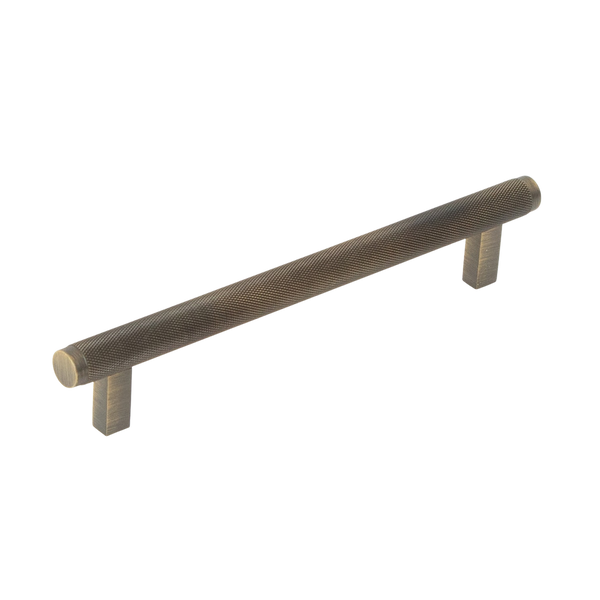Momo Bellevue Solid Brass Knurled Bar Pull 160mm Dark Brushed Brass