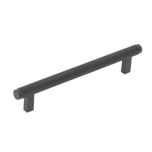 Momo Bellevue Solid Brass Knurled Bar Pull 160mm Matte Black - Matte Black