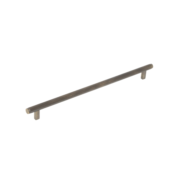 Momo Bellevue Solid Brass Knurled Bar Pull 320mm Dark Brushed Brass