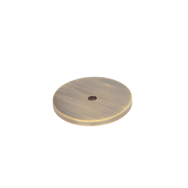 Momo Bellevue Solid Brass Knob Backplate Dark Brushed Brass