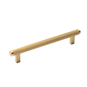 Momo Bellevue Solid Brass Lined Bar Pull 160mm Brushed Satin Brass - Brushed Satin Brass
