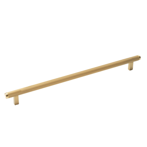 Momo Bellevue Solid Brass Lined Bar Pull 320mm Brushed Satin Brass - Brushed Satin Brass