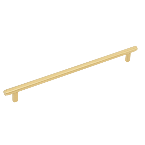 Momo Bellevue Solid Brass Plain Bar Pull 320mm Brushed Satin Brass