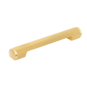 Momo Manhattan Solid Brass Pull Handle 160mm Brushed Satin Brass - Brushed Satin Brass