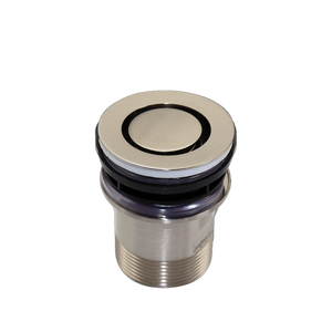 Brushed Nickel 40mm Bath Pop Down Waste No Overflow - Brushed Nickel