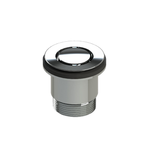 Chrome 40mm Brass Deluxe Bath Plug No Overflow - Chrome
